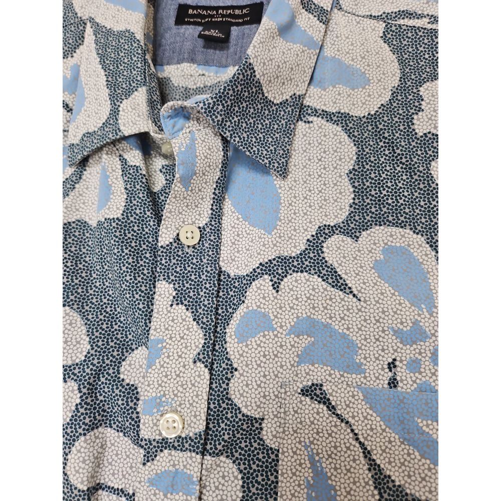 Banana Republic Shirt Mens Xl Hawaiian Tropical Beach Pool Vacation Travel